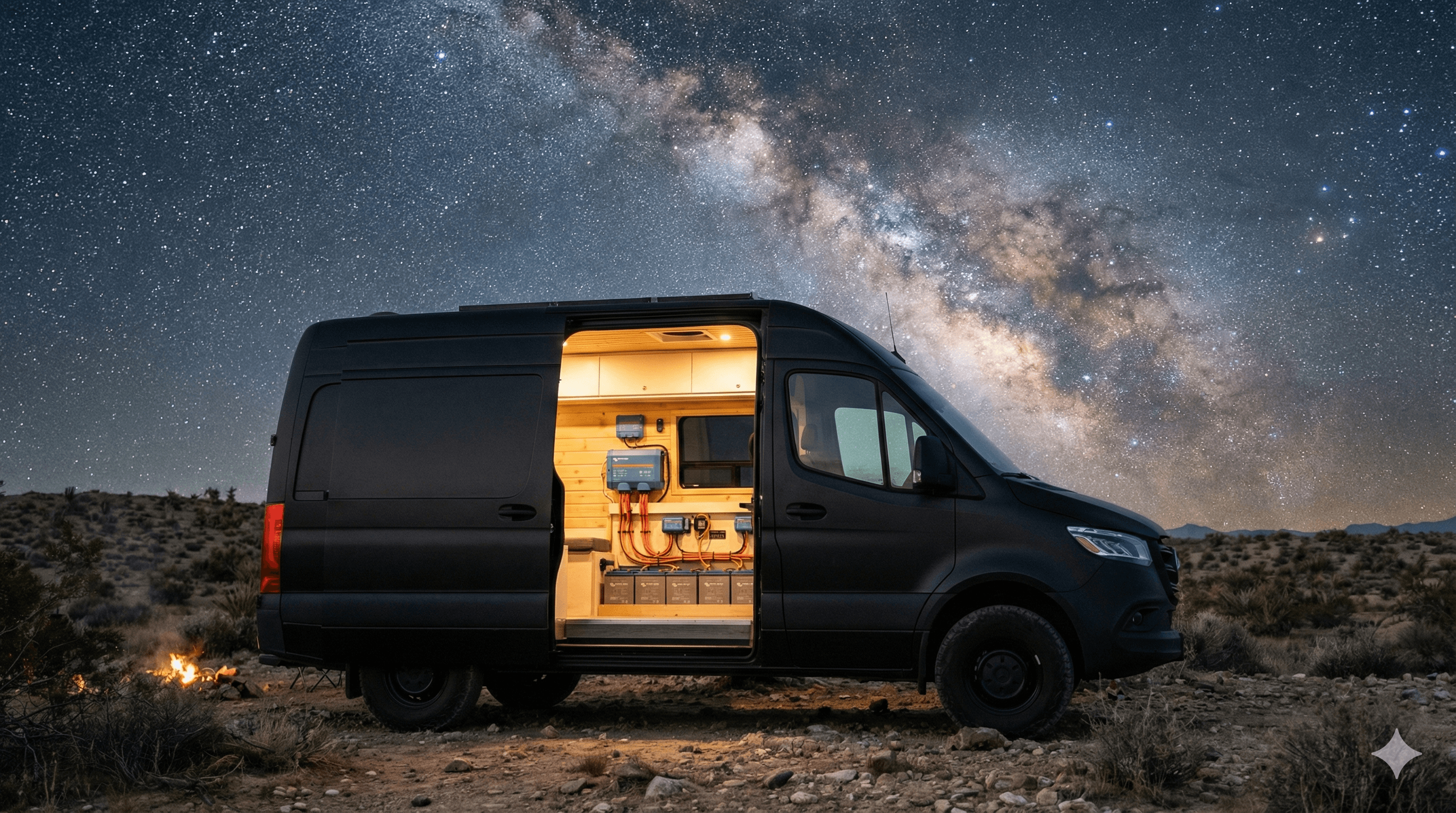 Off-grid vehicle in Texas